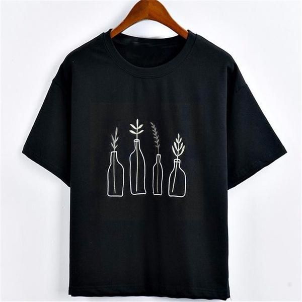 women's t-shirt bottle plant graphic women fashion minimalism sarcasm grunge tumblr cotton casual funny kawaii harajuku tees quote to, White
women's t-shirt bottle plant graphic women fashion minimalism sarcasm grunge tumblr cotton casual funny kawaii harajuku tees quote to, White