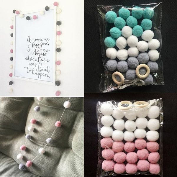 decorative objects & figurines 2m felt ball string ornament girls room decor nordic hair hanging pendant pompom garland for nursery kids #7
decorative objects & figurines 2m felt ball string ornament girls room decor nordic hair hanging pendant pompom garland for nursery kids #7