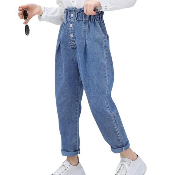 jeans for girl solid color kids high waist kid casual style children's clothing 6 8 10 12 14, Blue
jeans for girl solid color kids high waist kid casual style children's clothing 6 8 10 12 14, Blue