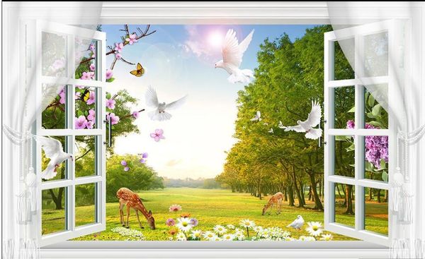 wallpapers wall paper 3 d custom mural landscape wood pigeon meadow outside the window po wallpaper for master bedroom
wallpapers wall paper 3 d custom mural landscape wood pigeon meadow outside the window po wallpaper for master bedroom