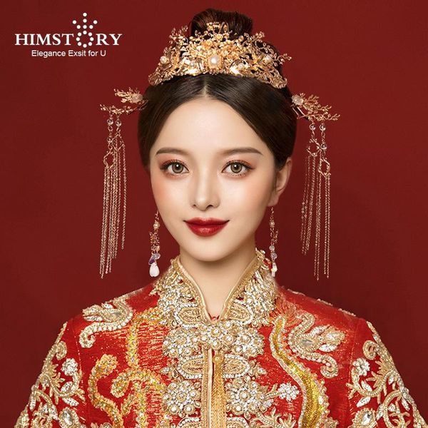 hair clips & barrettes himstory retro chinese bridal headwear gold phoenix headpiece ancient wedding headdress bride accessories, Golden;silver
hair clips & barrettes himstory retro chinese bridal headwear gold phoenix headpiece ancient wedding headdress bride accessories, Golden;silver