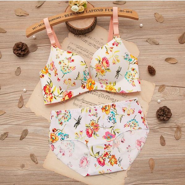 bras sets baharcelin seamless wire women young gril 3/4 cup push up bra printed floral vintage romantic underwear set, Red;black
bras sets baharcelin seamless wire women young gril 3/4 cup push up bra printed floral vintage romantic underwear set, Red;black