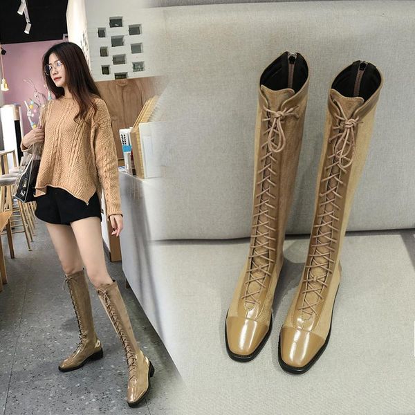 boots small chili plus velvet after zipper thigh boot women's versatile hose lace-up biker winter women, Black
boots small chili plus velvet after zipper thigh boot women's versatile hose lace-up biker winter women, Black