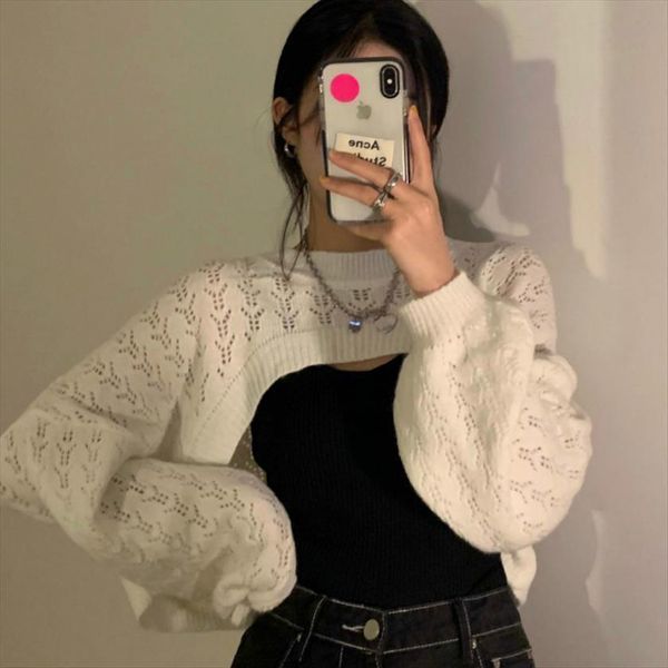 chic women crop fashion short sweaters capes woman cropped knit pullovers, White;black
chic women crop fashion short sweaters capes woman cropped knit pullovers, White;black