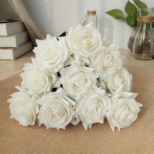 decorative flowers & wreaths 50 pcs real touch spring latex artificial rose bouquets wedding home decoration 
decorative flowers & wreaths 50 pcs real touch spring latex artificial rose bouquets wedding home decoration