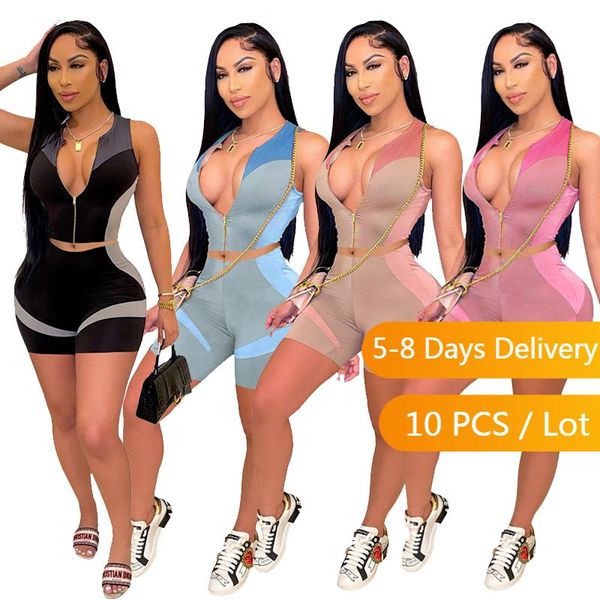 women's tracksuits wholesale items casual tracksuit women sportswear color patchwork joggers set summer clothes jacket biker shorts, Gray
women's tracksuits wholesale items casual tracksuit women sportswear color patchwork joggers set summer clothes jacket biker shorts, Gray