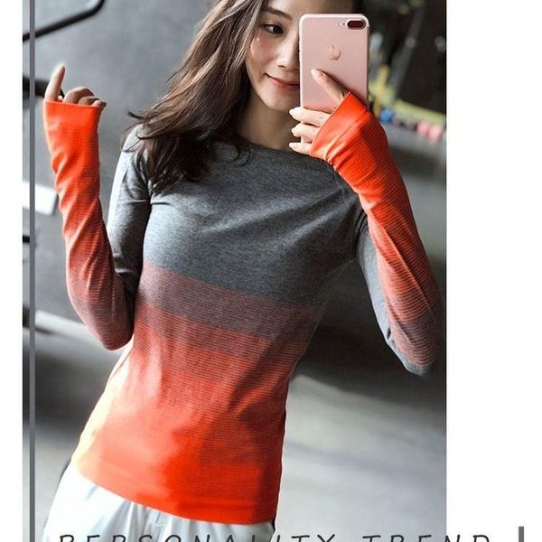 yoga outfit women's sports shirt gradient color thin quick-drying long-sleeved fitness t-shirt clothes slim running training
yoga outfit women's sports shirt gradient color thin quick-drying long-sleeved fitness t-shirt clothes slim running training