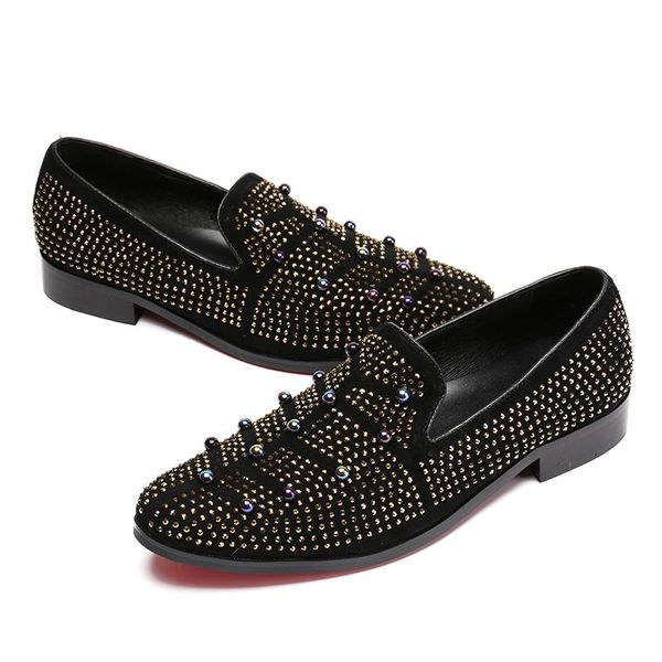 dress shoes 2022 fashion men punk rivet rhinestone black gold party wedding pointed toe flats driving loafers 38-46
dress shoes 2022 fashion men punk rivet rhinestone black gold party wedding pointed toe flats driving loafers 38-46