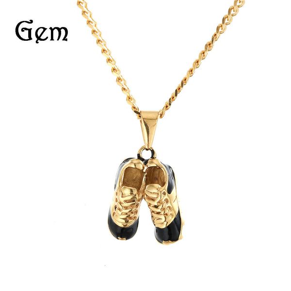 hip hop stainless steel vacuum gold plated sports shoes pendant men's and women's personalized necklaces, Silver
hip hop stainless steel vacuum gold plated sports shoes pendant men's and women's personalized necklaces, Silver
