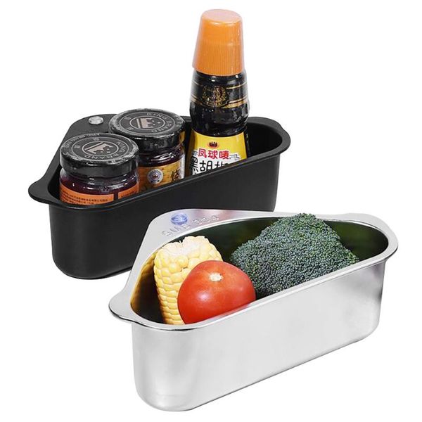 hooks & rails stainless steel sink strainer kitchen waste draining basket suction cup sponge spice storage rack filter
hooks & rails stainless steel sink strainer kitchen waste draining basket suction cup sponge spice storage rack filter