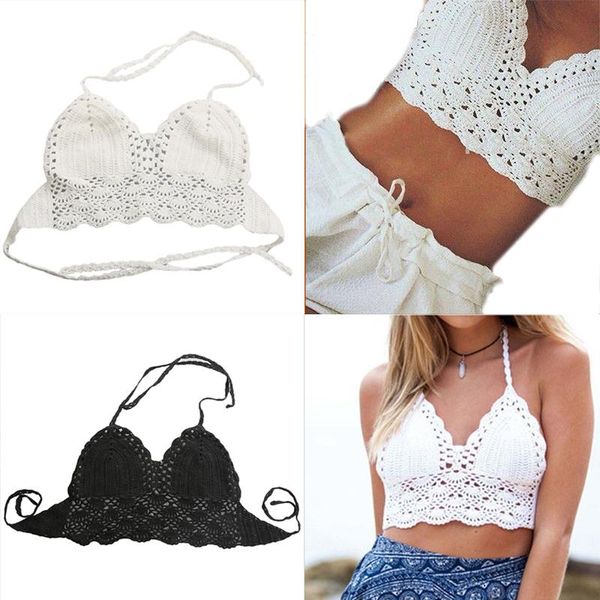 klv women bikini handmade swimwear crochet beach swimsuit cover up knitted, White;black
klv women bikini handmade swimwear crochet beach swimsuit cover up knitted, White;black