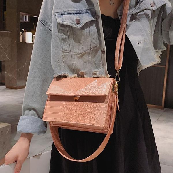 evening bags female flip square bag 2021 quality leather women's designer handbag crocodile pattern shoulder messenger
evening bags female flip square bag 2021 quality leather women's designer handbag crocodile pattern shoulder messenger