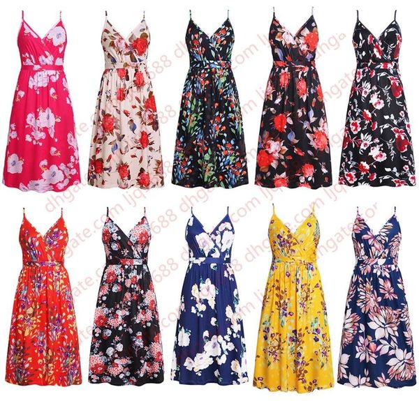 women summer dress 2020 new fashion floral printed bohemian beach dress holiday v-neck sleeveless casual midi party evening dresses, Black;gray
women summer dress 2020 new fashion floral printed bohemian beach dress holiday v-neck sleeveless casual midi party evening dresses, Black;gray
