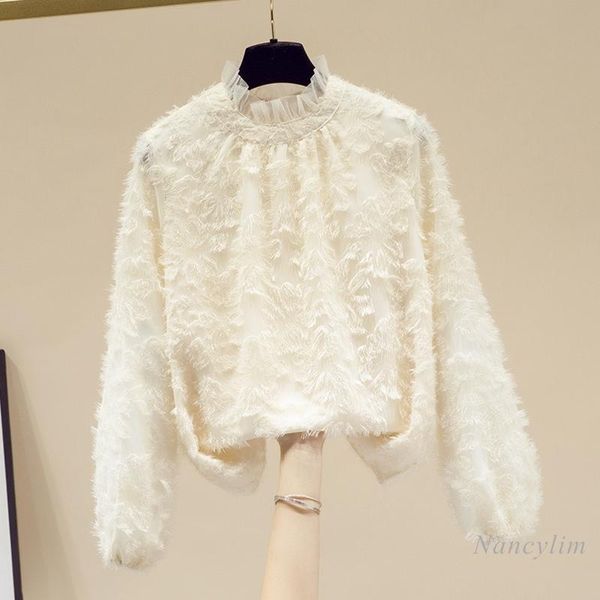 women's blouses & shirts apricot chiffon blouse for women 2021 spring fashion elegant shirt female lady all-match stand collar pullover, White
women's blouses & shirts apricot chiffon blouse for women 2021 spring fashion elegant shirt female lady all-match stand collar pullover, White