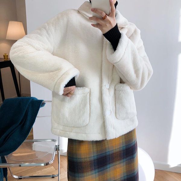 women's leather & faux 2021 autumn winter elegant )women coat fashion female jacket ladies outwear luxury thicken white hy30, Black
women's leather & faux 2021 autumn winter elegant )women coat fashion female jacket ladies outwear luxury thicken white hy30, Black