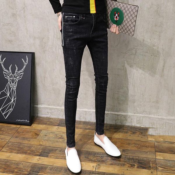 men's pants 2021 spring and autumn fashion street jeans large size slim skinny pencil casual, Black
men's pants 2021 spring and autumn fashion street jeans large size slim skinny pencil casual, Black
