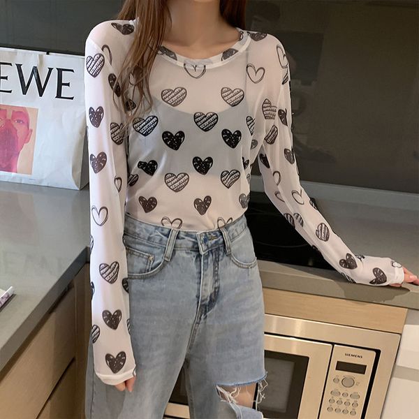 summer thin t-shirt women 2021 mesh sun protection femme heart long sleeve camisetas de mujer kpop butterfly top, White
summer thin t-shirt women 2021 mesh sun protection femme heart long sleeve camisetas de mujer kpop butterfly top, White