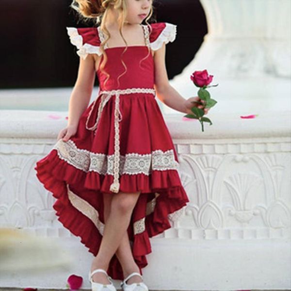 fashion kids princess children wedding girl dresses birthday party clothing girls lace long summer teens flower sleeves clothes, Red;yellow
fashion kids princess children wedding girl dresses birthday party clothing girls lace long summer teens flower sleeves clothes, Red;yellow