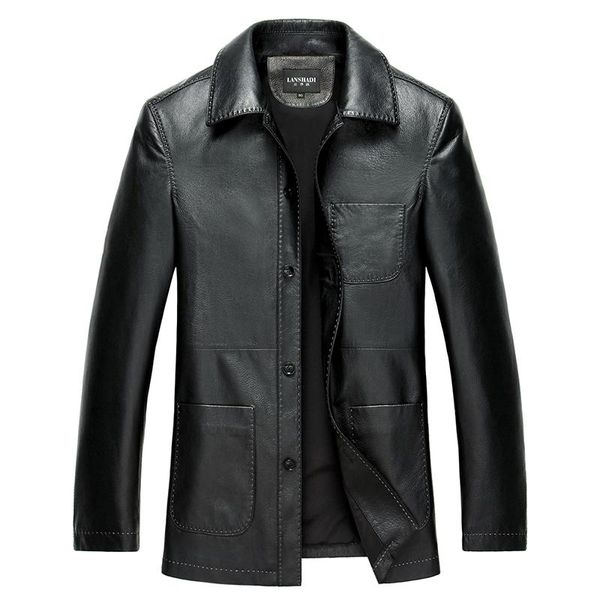 men's leather & faux geniune jacket pure goat for men spring autumn plus size 4xl jaqueta de couro 159106 mf125, Black
men's leather & faux geniune jacket pure goat for men spring autumn plus size 4xl jaqueta de couro 159106 mf125, Black