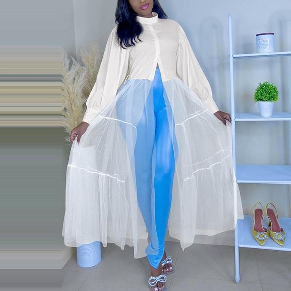 casual dresses long sleeve elegant slit maxi dress button up sheer mesh patchwork lantern, Black;gray
casual dresses long sleeve elegant slit maxi dress button up sheer mesh patchwork lantern, Black;gray