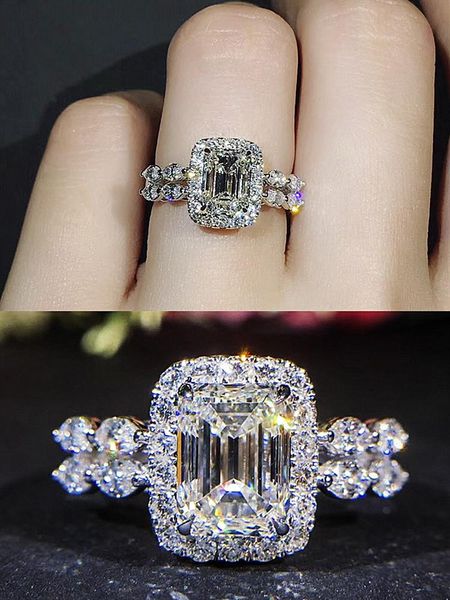 cluster rings classical zircon diamonds gemstones for women white gold silver color jewelry bijoux bague wedding band party gifts, Golden;silver
cluster rings classical zircon diamonds gemstones for women white gold silver color jewelry bijoux bague wedding band party gifts, Golden;silver