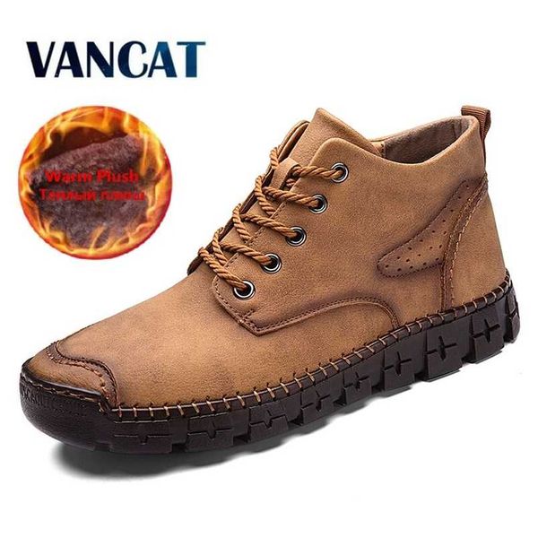 brand men's winter snow boots leather ankle warm plush outdoor motorcycle 211022, Black
brand men's winter snow boots leather ankle warm plush outdoor motorcycle 211022, Black