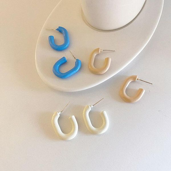 hoop & huggie srcoi vintage blue spray paint earrings simple temperament u-shaped small women party jewelry accessories gift, Golden;silver
hoop & huggie srcoi vintage blue spray paint earrings simple temperament u-shaped small women party jewelry accessories gift, Golden;silver