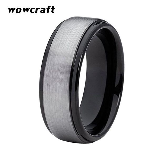 wedding rings 8mm mens band black tungsten carbide brushed surface polished step edges comfort fit, Slivery;golden
wedding rings 8mm mens band black tungsten carbide brushed surface polished step edges comfort fit, Slivery;golden