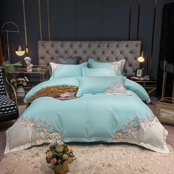 bedding sets teal blue/green patchwork chic embroidery ultra soft egyptian cotton comforter cover bed sheet 2 pillow shams full
bedding sets teal blue/green patchwork chic embroidery ultra soft egyptian cotton comforter cover bed sheet 2 pillow shams full