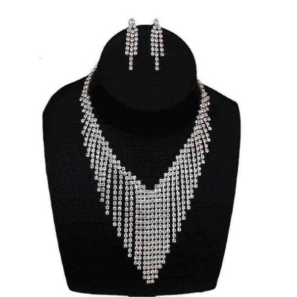 selling super luxury claw chain necklace earring set two-piece dress wedding 100 matching accessories, Silver
selling super luxury claw chain necklace earring set two-piece dress wedding 100 matching accessories, Silver