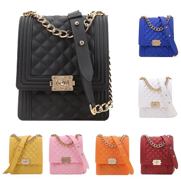 wallets 1 pc rainbow pack matte rhombic chain shoulder bag pattern jelly messenger crossbody for women 2021, Red;black
wallets 1 pc rainbow pack matte rhombic chain shoulder bag pattern jelly messenger crossbody for women 2021, Red;black