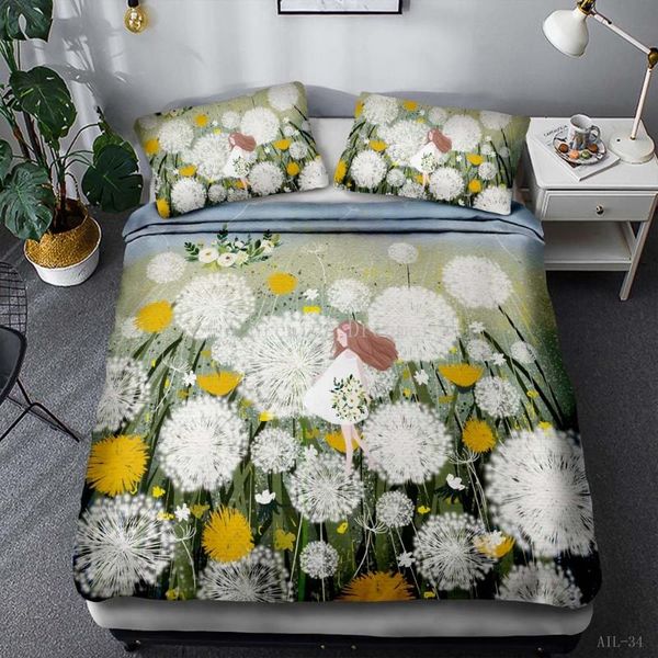 bedding sets 3d flowers set cartoon duvet cover dreamy home textiles 2/3pse animal valentine's day bedclothes for adults