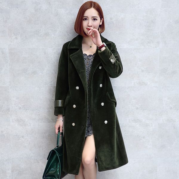 2021 new high imitation winter jacket women wool coat female thick long overcoat women's fur jackets abrigo mujer wxf526 us5m, Black
2021 new high imitation winter jacket women wool coat female thick long overcoat women's fur jackets abrigo mujer wxf526 us5m, Black