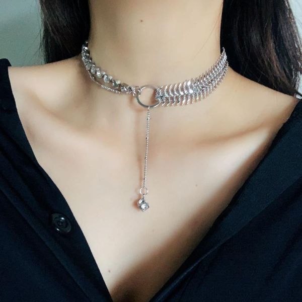 chains cool fish bone square metal long tassel choker necklace for women girl punk hip hop novelty pendant trendy jewelry rock, Silver
chains cool fish bone square metal long tassel choker necklace for women girl punk hip hop novelty pendant trendy jewelry rock, Silver