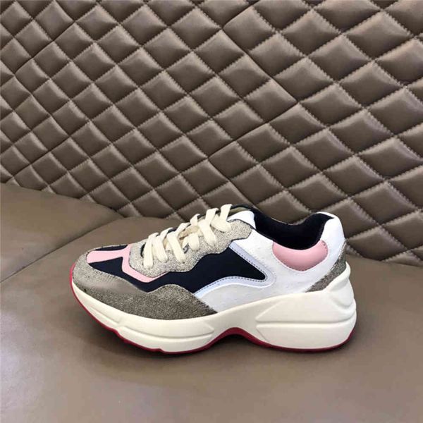 2021 rhyton casual shoes genuine leather thick soled mens women dad sneaker letters vintage chaussures lace-up increase platform l yemianbu, Black
2021 rhyton casual shoes genuine leather thick soled mens women dad sneaker letters vintage chaussures lace-up increase platform l yemianbu, Black