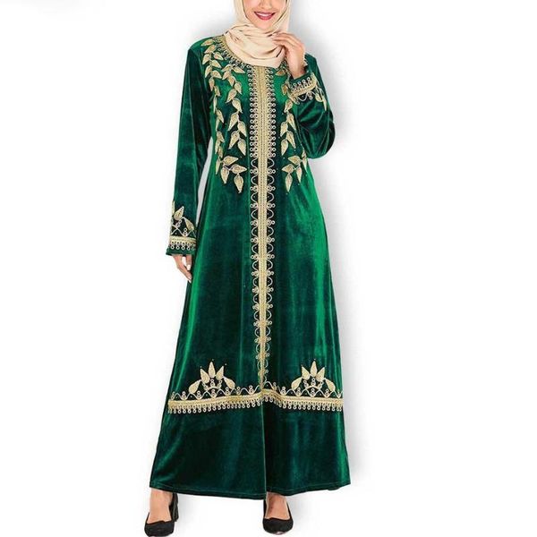ethnic clothing fashion and dignified large size women's green embroidered arab velvet muslim temperament dress american, Red
ethnic clothing fashion and dignified large size women's green embroidered arab velvet muslim temperament dress american, Red