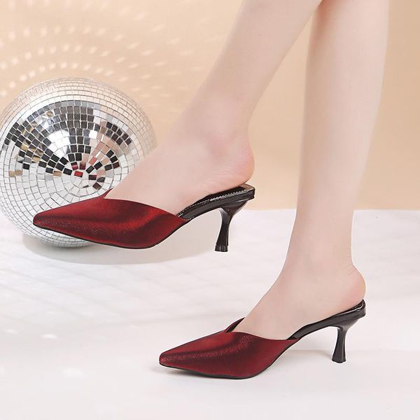 slippers thick heel sandals female 2021 summer no lazy shoes wear mules with baotou half women zapatos u24-46, Black
slippers thick heel sandals female 2021 summer no lazy shoes wear mules with baotou half women zapatos u24-46, Black
