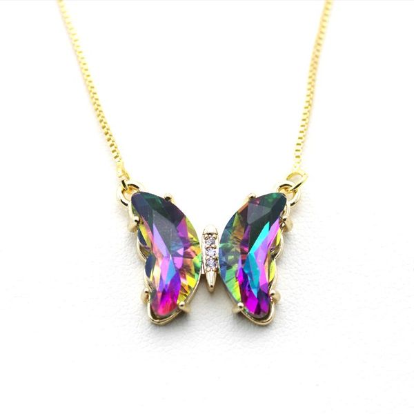pendant necklaces fashion zircon 21 colors crystal butterfly necklace for women glamour female color jewelry, Silver
pendant necklaces fashion zircon 21 colors crystal butterfly necklace for women glamour female color jewelry, Silver
