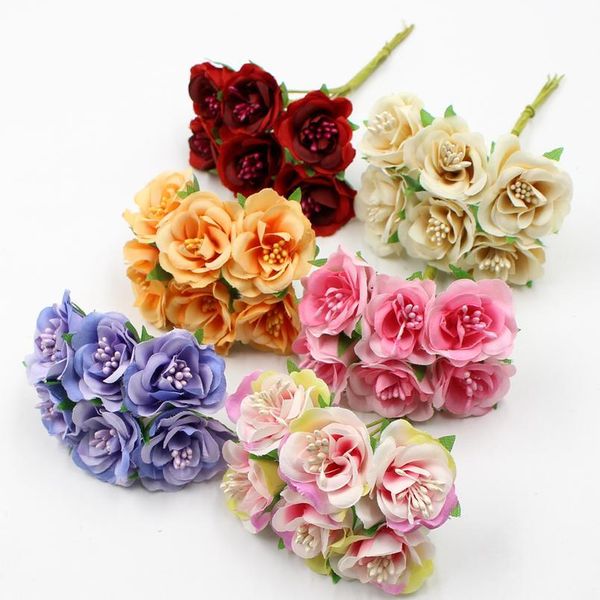 6pcs/lot colorful silk rose stamen artificial flowers for wedding home decoration diy handcraft garland gift scrapbookin jllyas
6pcs/lot colorful silk rose stamen artificial flowers for wedding home decoration diy handcraft garland gift scrapbookin jllyas
