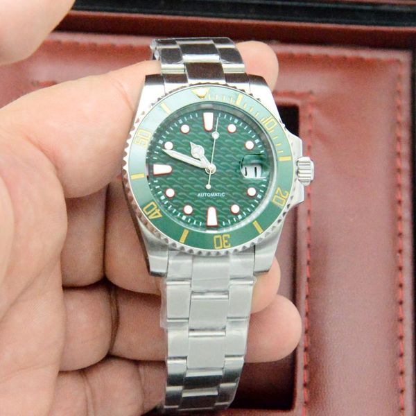 wristwatches fashion 40mm automatic men's watch 2813 movement mechanical green dial date luminous oyster bracelet, Slivery;brown
wristwatches fashion 40mm automatic men's watch 2813 movement mechanical green dial date luminous oyster bracelet, Slivery;brown