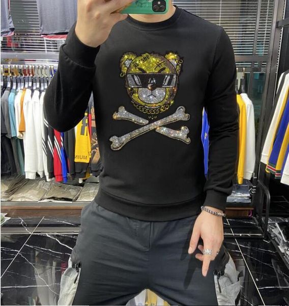 2021 new drill sweatshirts pullover man winter fleece sportswear hooded male loose hoodie b6ey, Black
2021 new drill sweatshirts pullover man winter fleece sportswear hooded male loose hoodie b6ey, Black