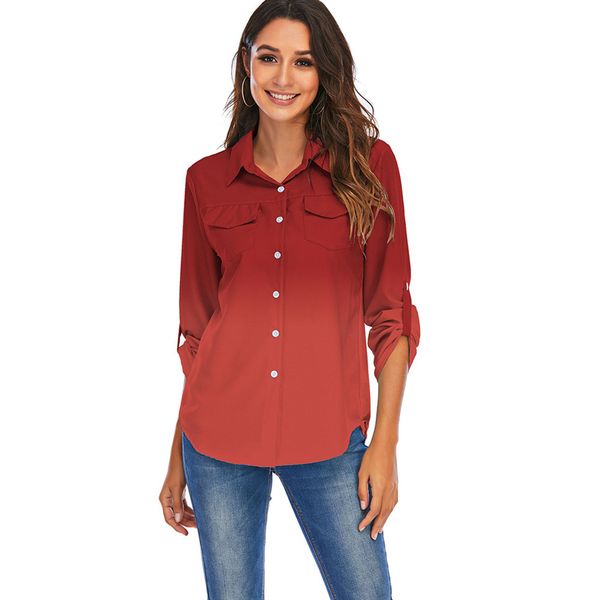 2021 new fashion gradient women long sleeve turn-down collar chiffon blouses casual loose plus size elegant lady work shirts tpqv, Black
2021 new fashion gradient women long sleeve turn-down collar chiffon blouses casual loose plus size elegant lady work shirts tpqv, Black