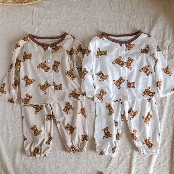 bear leader casual baby kids pajamas sets cotton boys sleepwear autumn pajamas long sleeve pijamas pants children clothing y0909, White
bear leader casual baby kids pajamas sets cotton boys sleepwear autumn pajamas long sleeve pijamas pants children clothing y0909, White