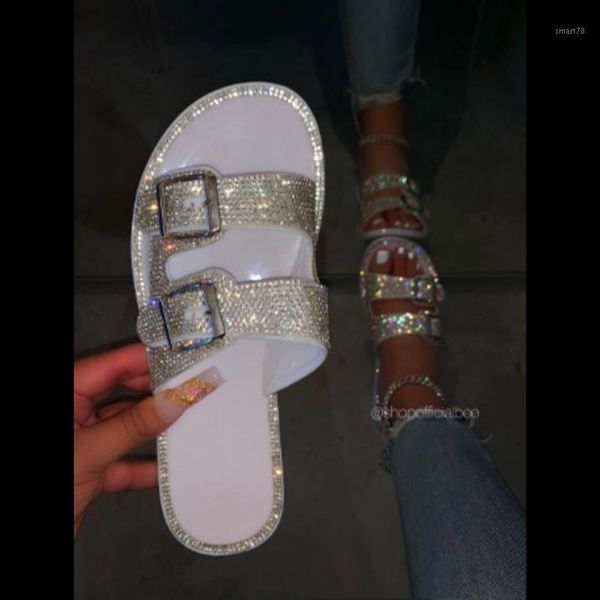 slippers summer luxury women rhinestone flat double buckle decoration open toe lightcolor fashion ladies shoes female 20211, Black
slippers summer luxury women rhinestone flat double buckle decoration open toe lightcolor fashion ladies shoes female 20211, Black