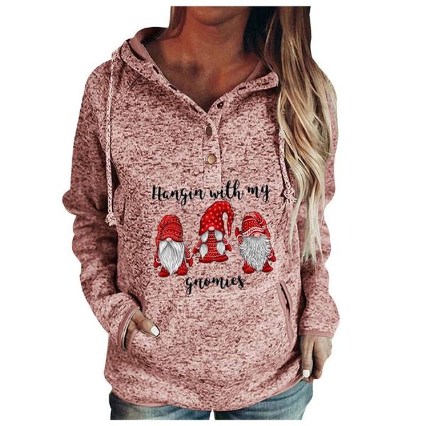 women's hoodies & sweatshirts women buttons collar christmas hooded sweatshirt pullover pockets drawstring pulls femme automne hiver, Black
women's hoodies & sweatshirts women buttons collar christmas hooded sweatshirt pullover pockets drawstring pulls femme automne hiver, Black