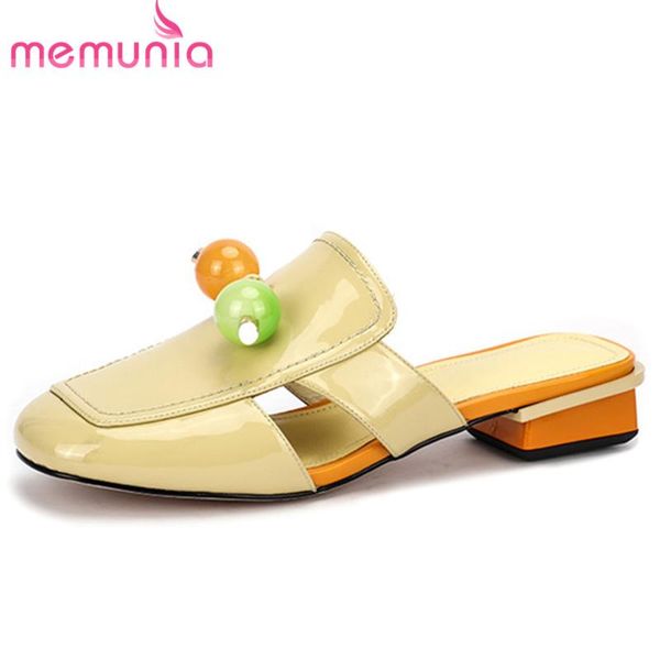 slippers memunia 2021 arrive 2.5cm low heel casual shoes women slipper patent leather spring summer comfortable, Black
slippers memunia 2021 arrive 2.5cm low heel casual shoes women slipper patent leather spring summer comfortable, Black