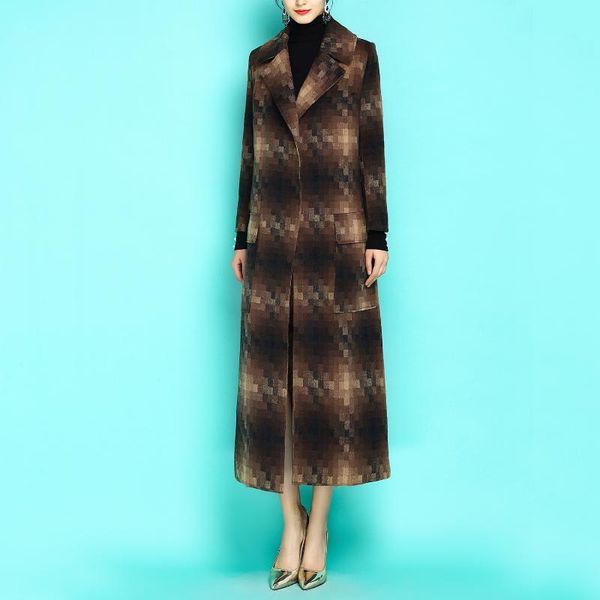 women's wool & blends coat female winter woman coats 2021 british plus size long jacket thick ladies chaquetas invierno mujer kj359, Black
women's wool & blends coat female winter woman coats 2021 british plus size long jacket thick ladies chaquetas invierno mujer kj359, Black
