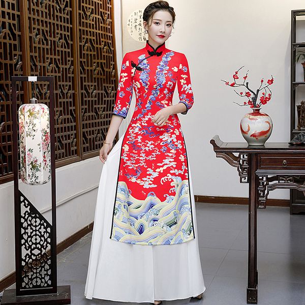 red ladies ao daylight cheongsam's chinese-style basketball party elegant qipao long es retro vestido s-5xl e4uq, Blue;red
red ladies ao daylight cheongsam's chinese-style basketball party elegant qipao long es retro vestido s-5xl e4uq, Blue;red