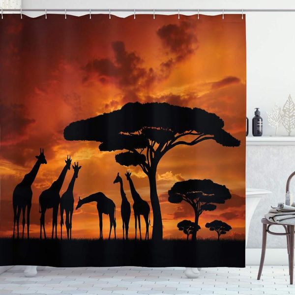 shower curtains africa curtain, safari animal with giraffe crew majestic tree at sunrise in kenya, cloth fabric bathroom decor set
shower curtains africa curtain, safari animal with giraffe crew majestic tree at sunrise in kenya, cloth fabric bathroom decor set