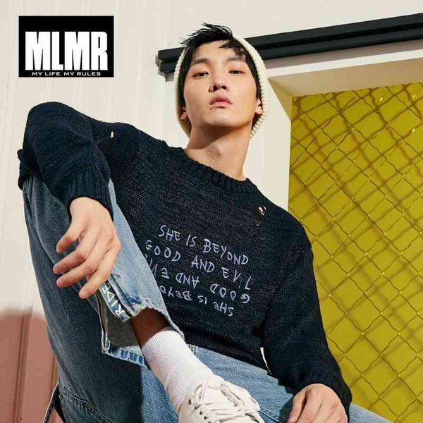 jon mlmr men's woolen sweater pattern ripped style knitted cotton pullover menswear 218324551, Black
jon mlmr men's woolen sweater pattern ripped style knitted cotton pullover menswear 218324551, Black